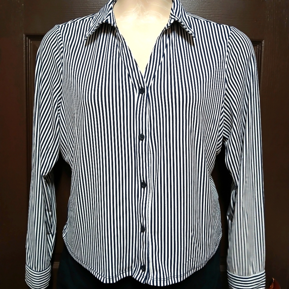 Adrianna Papell Blouse Striep XL